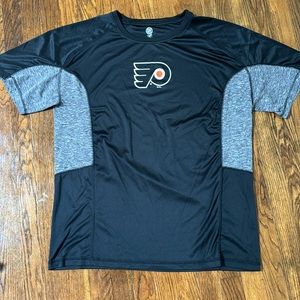 NHL Men’s Flyers XL Athletic T-Shirt Black Gray Orange